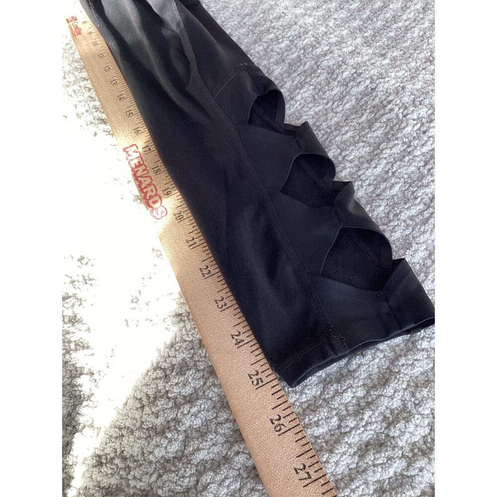 Athleta salutation legging 7/8 tights cut‎ out  black womens size xs - Picture 11 of 11